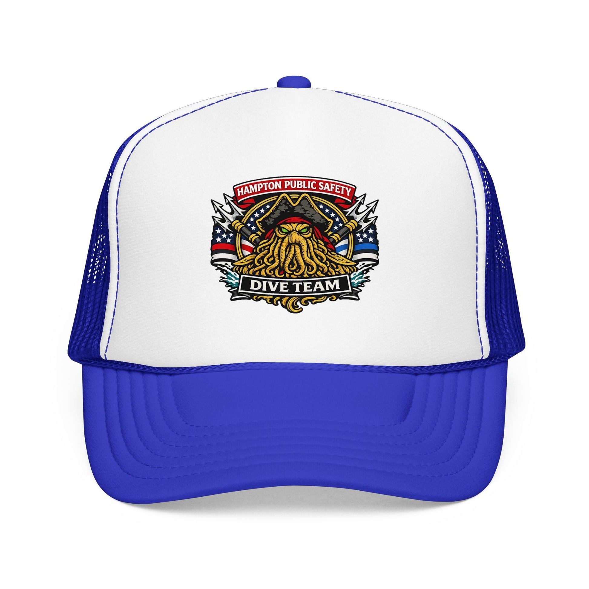 Hats - Hampton Dive Team - Printed Trucker Hat from Crypto Zoo Tees