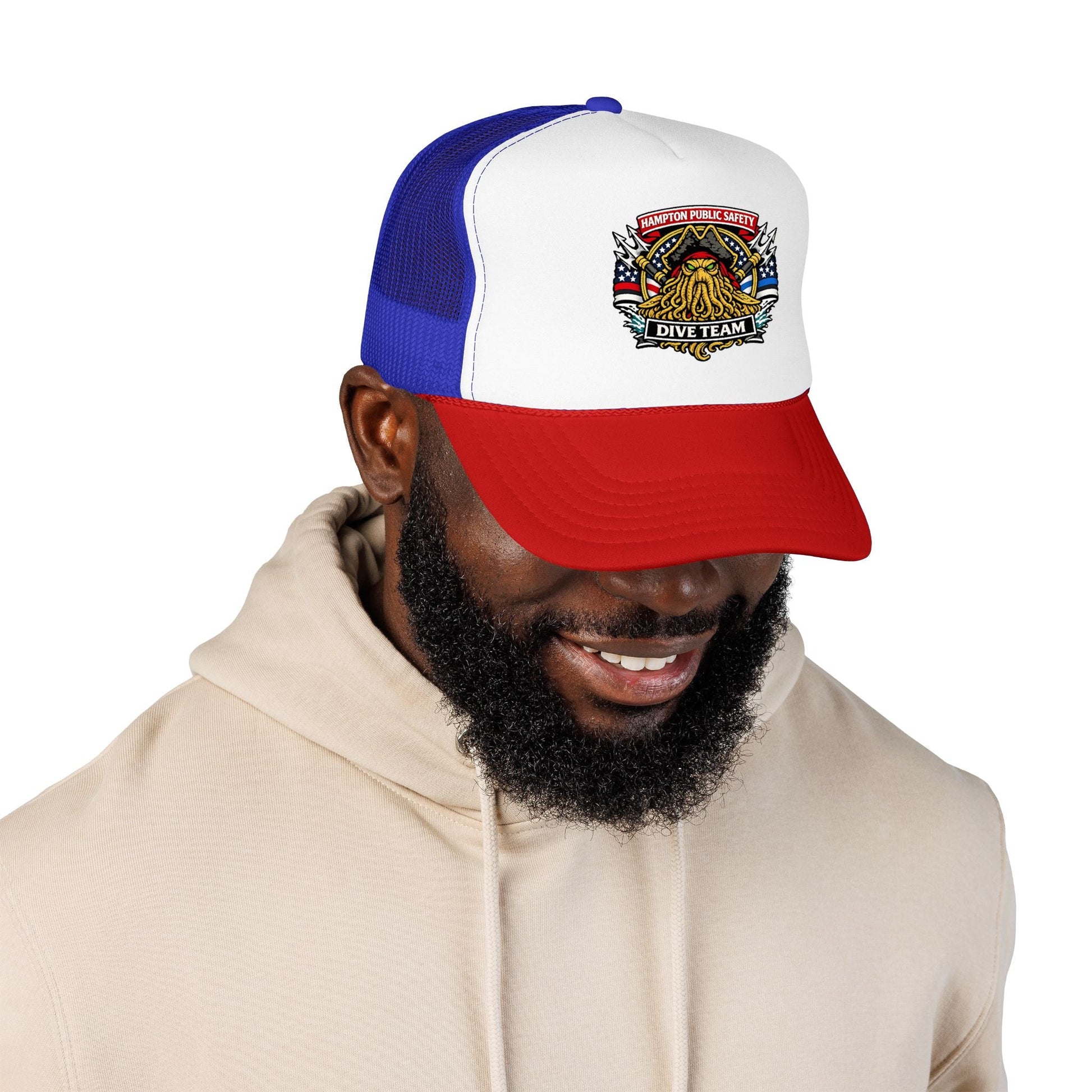 Hats - Hampton Dive Team - Printed Trucker Hat from Crypto Zoo Tees