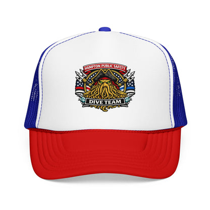 Hats - Hampton Dive Team - Printed Trucker Hat from Crypto Zoo Tees