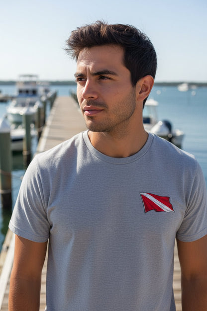 T-Shirt - Hampton Public Saftey Dive Team Flag Shirt - Squid Pirate Tee - Gildan - Hampton Dive Team from Crypto Zoo Tees