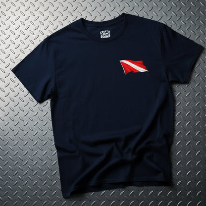 T-Shirt - Hampton Public Saftey Dive Team Flag Shirt - Squid Pirate Tee - Gildan - Hampton Dive Team from Crypto Zoo Tees