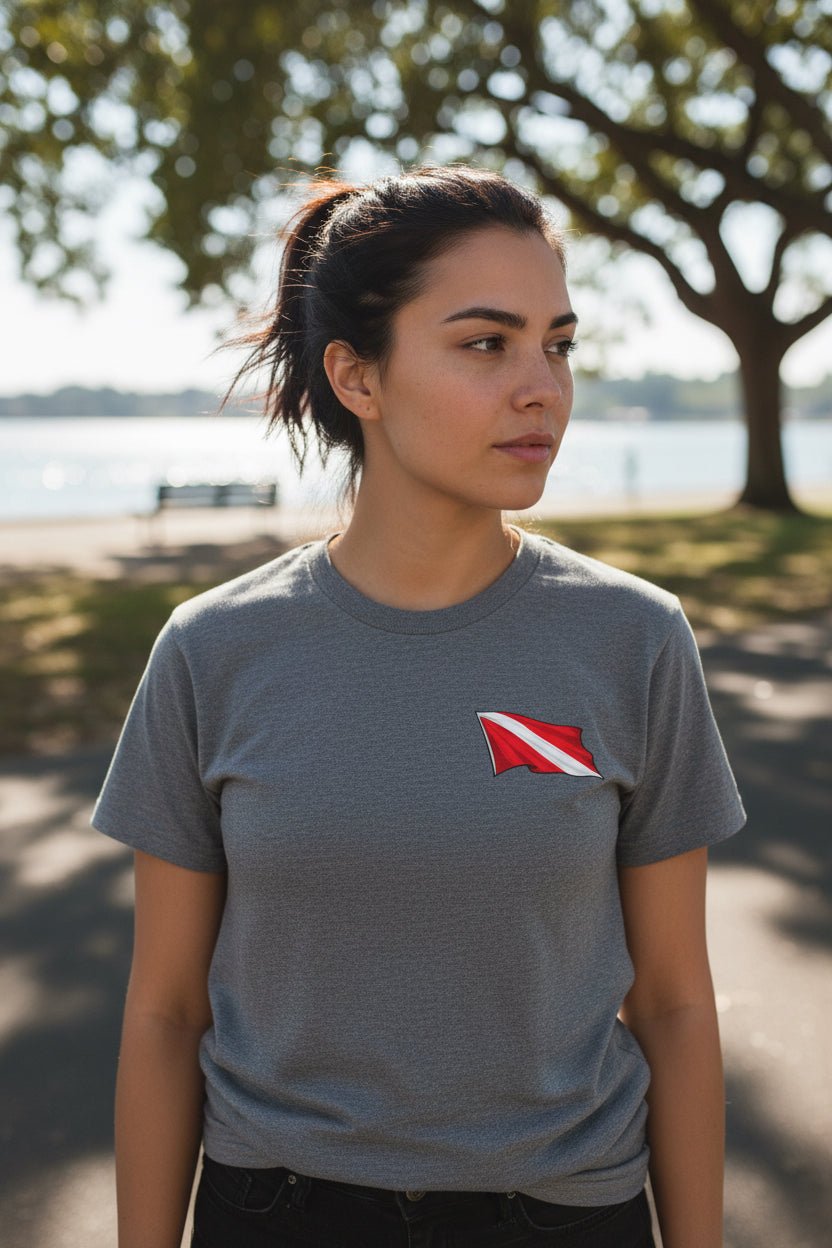 T-Shirt - Hampton Public Saftey Dive Team Flag Shirt - Squid Pirate Tee - Gildan - Hampton Dive Team from Crypto Zoo Tees