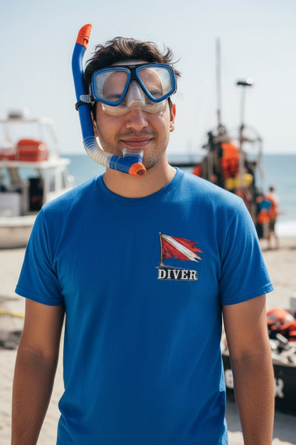 T-Shirt - Hampton Public Saftey Dive Team - Squid Pirate Tee - Gildan - Hampton Dive Team from Crypto Zoo Tees