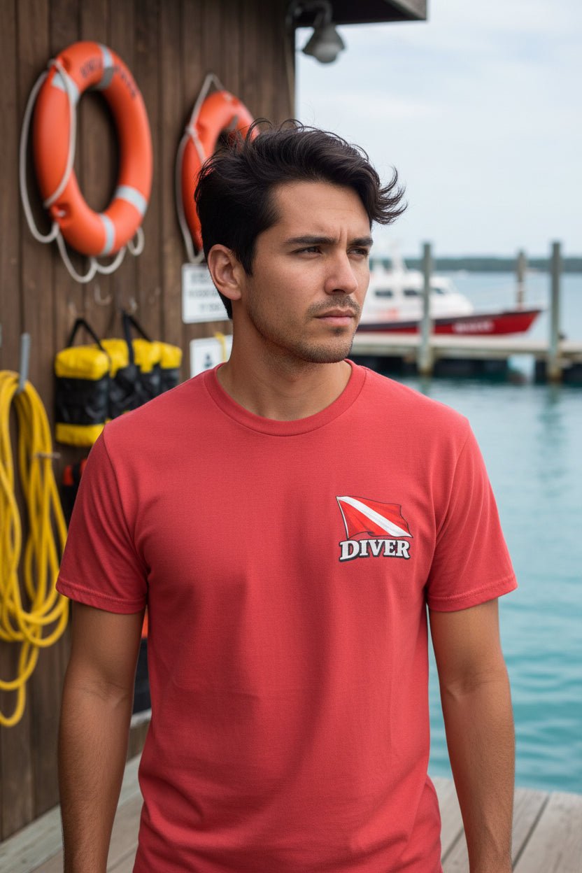 T-Shirt - Hampton Public Saftey Dive Team - Squid Pirate Tee - Gildan - Hampton Dive Team from Crypto Zoo Tees