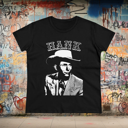 T-Shirt - Hank Williams Ladies Tee | Women's T-Shirt | Cotton Tee from Crypto Zoo Tees