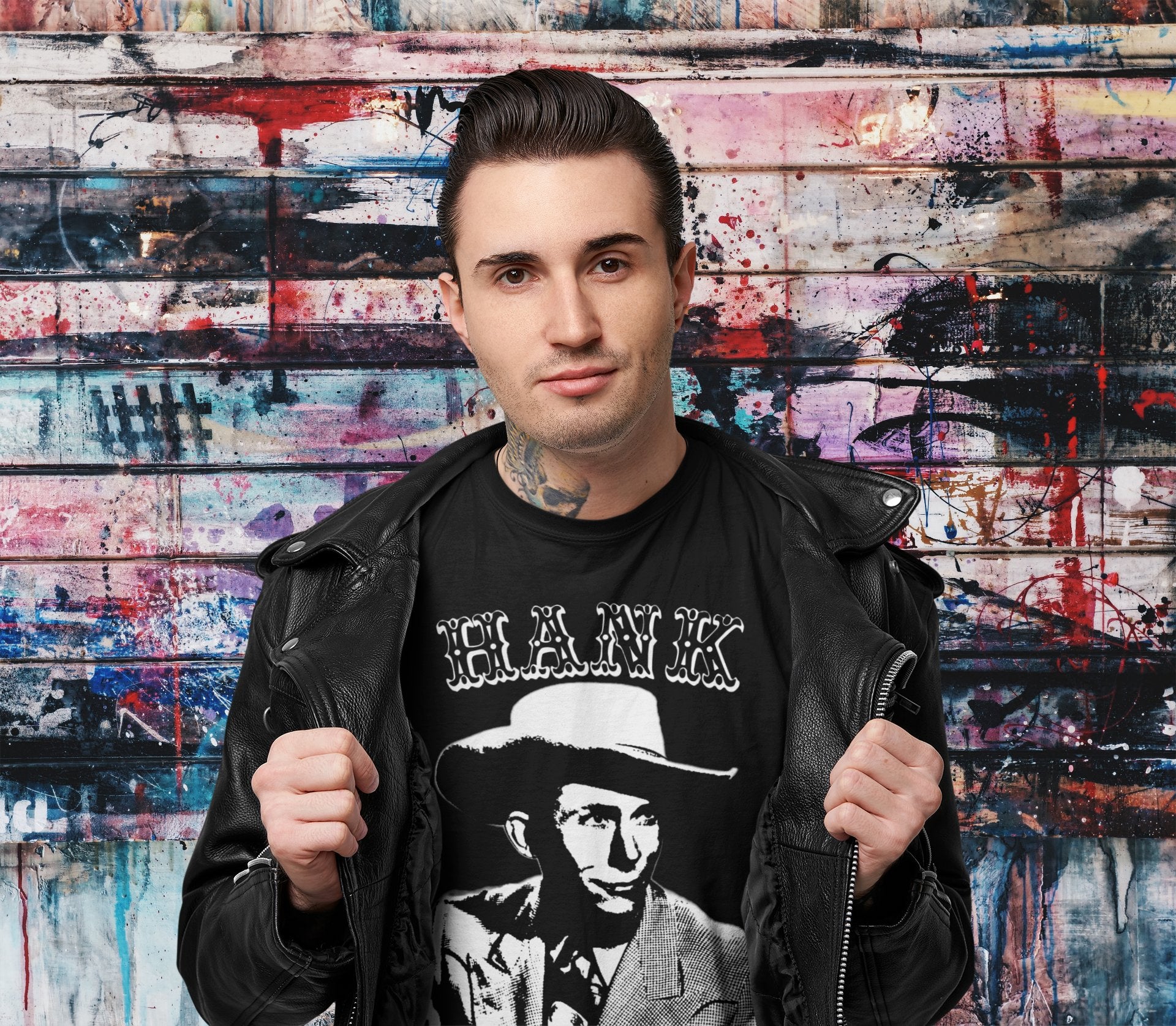 T-Shirt - Hank Williams Tee | Bella + Canvas Unisex T-shirt from Crypto Zoo Tees