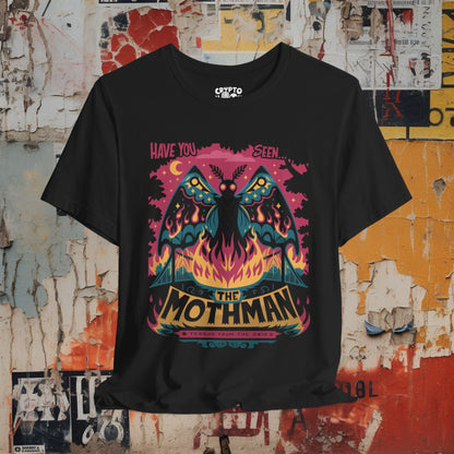 T-Shirt - Have You Seen The Mothman? | Cryptid Mystery | Bella + Canvas Unisex T-shirt from Crypto Zoo Tees