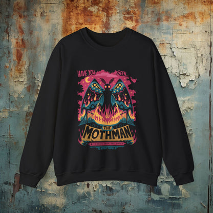 Sweatshirt - here comes mothman comic Sweatshirt from Crypto Zoo Tees