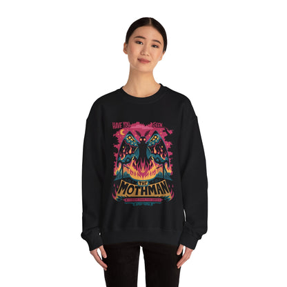 Sweatshirt - here comes mothman comic Sweatshirt from Crypto Zoo Tees