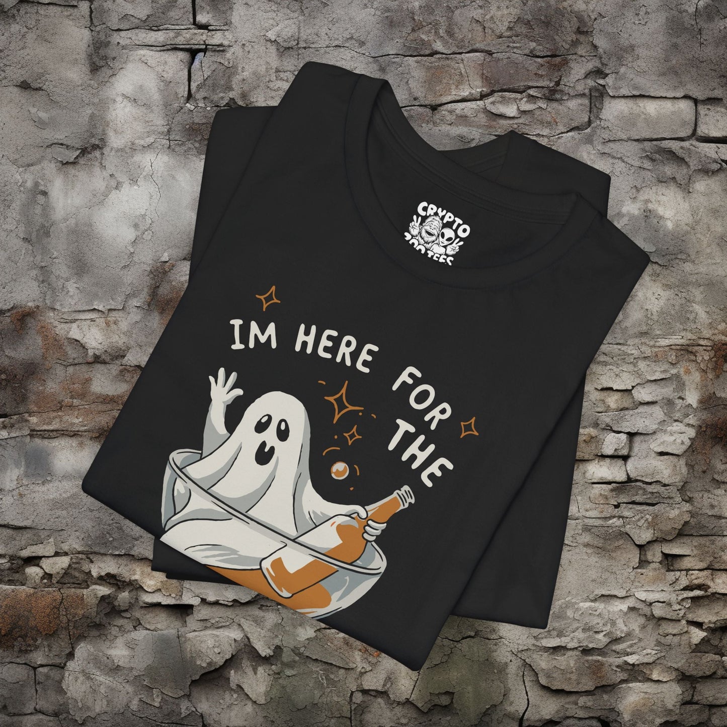 T-Shirt - Here For The Boos | Bella + Canvas Unisex T-shirt from Crypto Zoo Tees