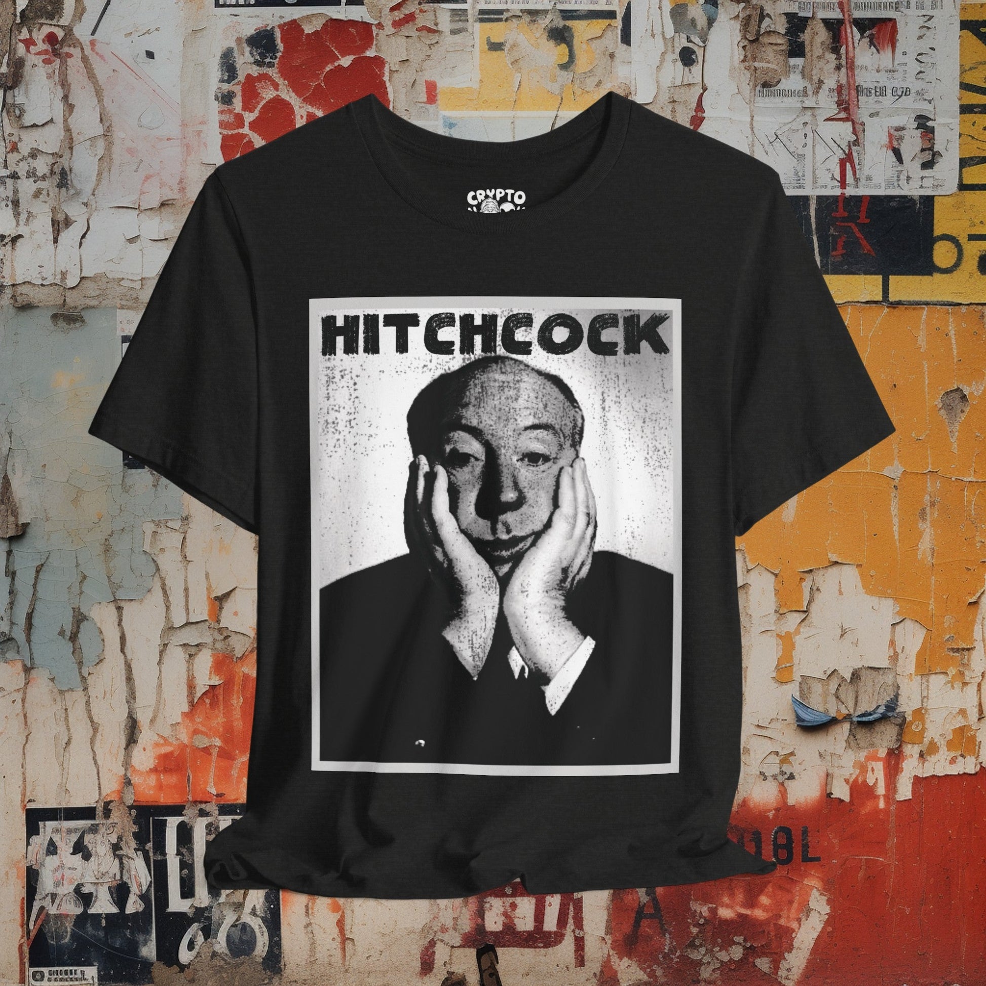 T-Shirt - Hitchcock | Classic Horror Movie and TV | Bella + Canvas Unisex T-shirt from Crypto Zoo Tees