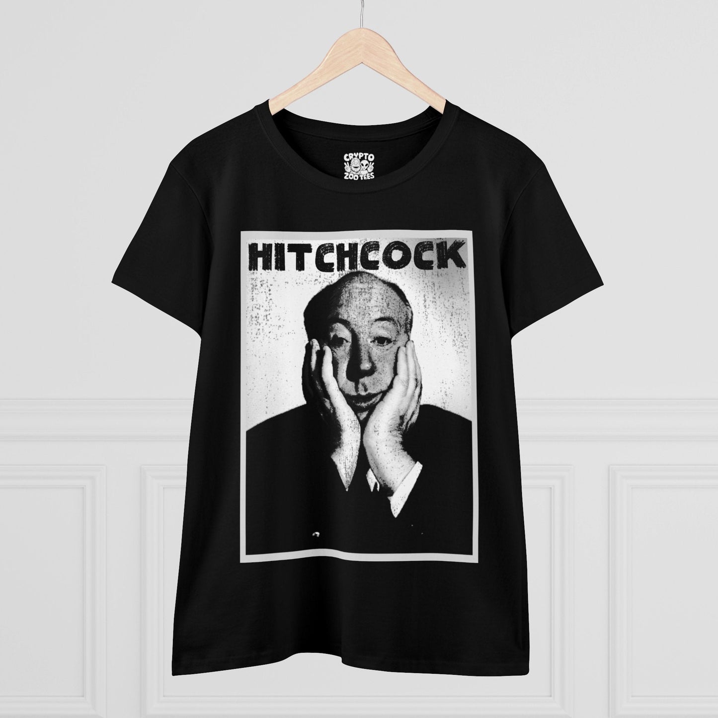 T-Shirt - Hitchcock | Classic Horror Movie and TV | Women's T-Shirt | Cotton Tee from Crypto Zoo Tees