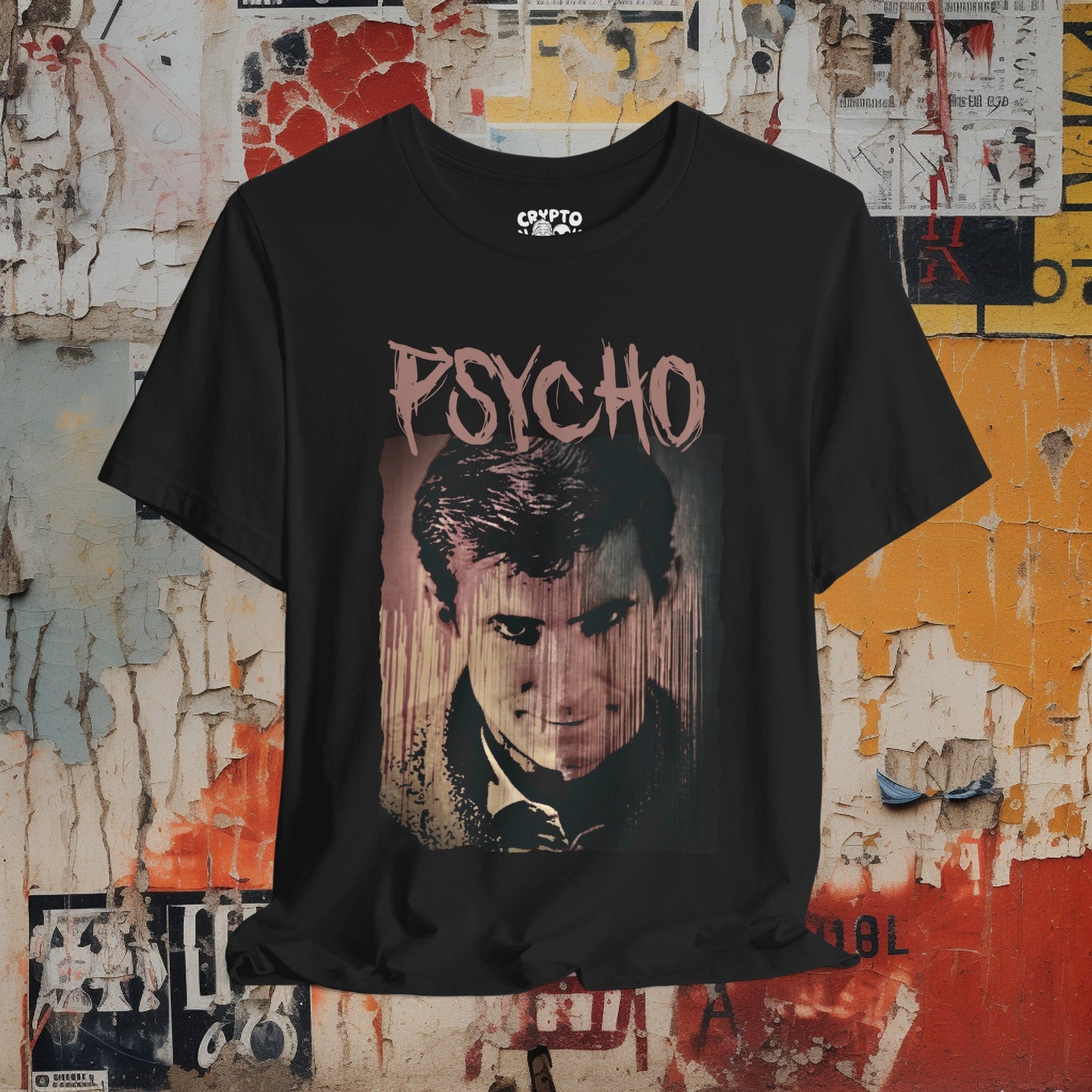 T-Shirt - Hitchcock's Psycho | Norman Bates | Classic Horror Movie | Bella + Canvas Unisex T-shirt from Crypto Zoo Tees