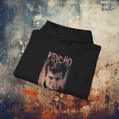 Hoodie - Hitchcock's Psycho | Norman Bates | Classic Horror Movie | Hoodie | Hooded Sweatshirt from Crypto Zoo Tees