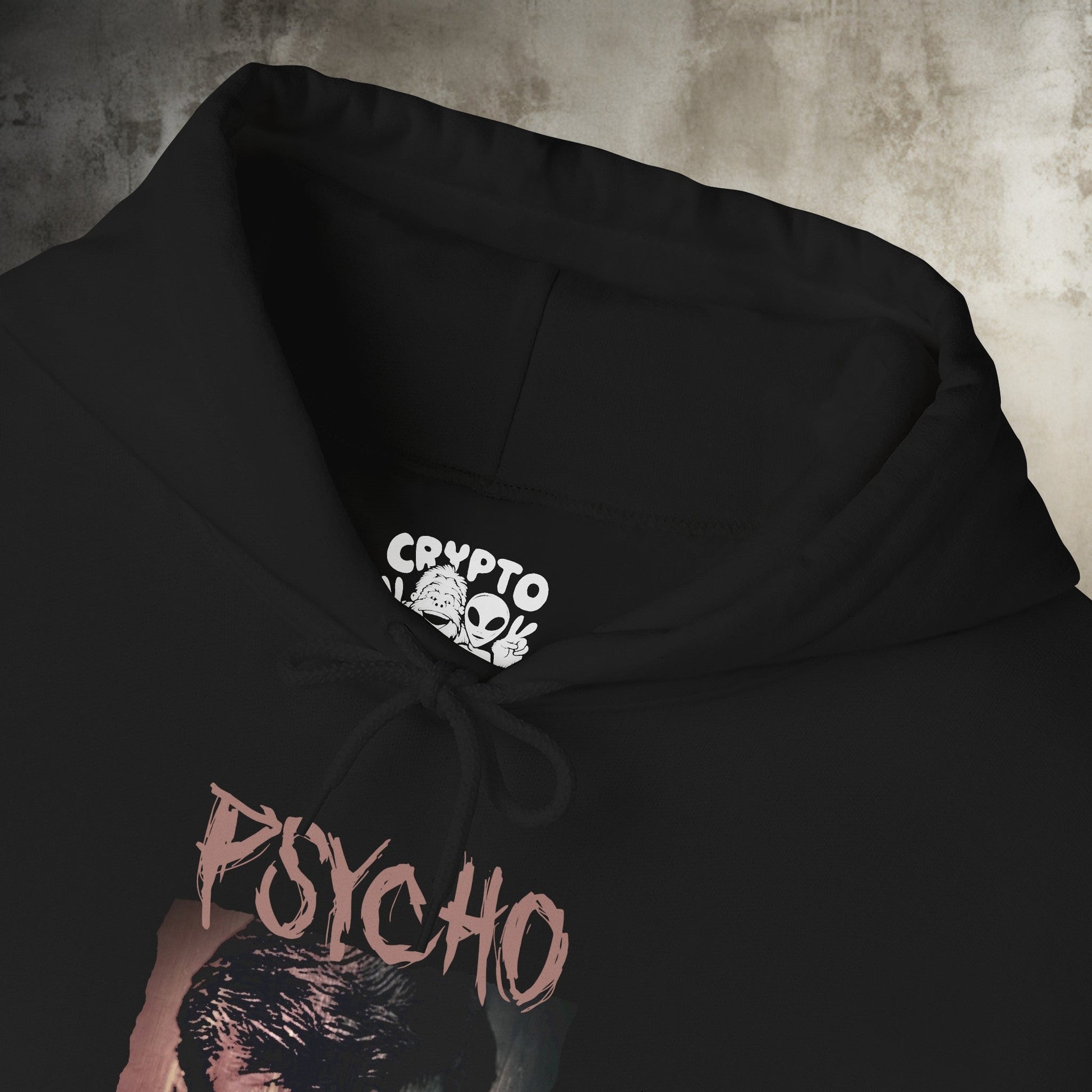 Hoodie - Hitchcock's Psycho | Norman Bates | Classic Horror Movie | Hoodie | Hooded Sweatshirt from Crypto Zoo Tees