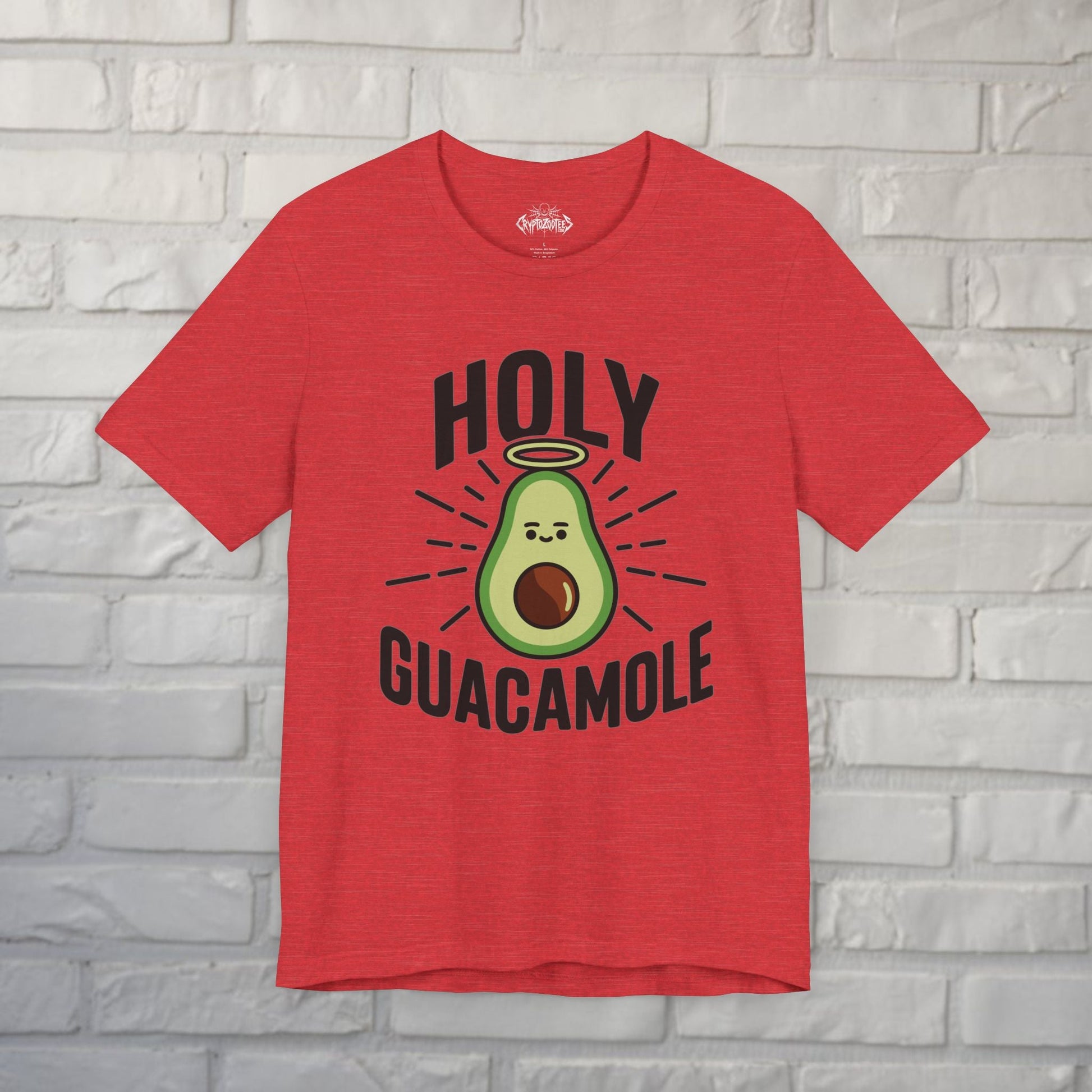 T-Shirt - Holy Guacamole T-Shirt | Unisex T-shirt | Funny, Food & Drink | Avocado from Crypto Zoo Tees