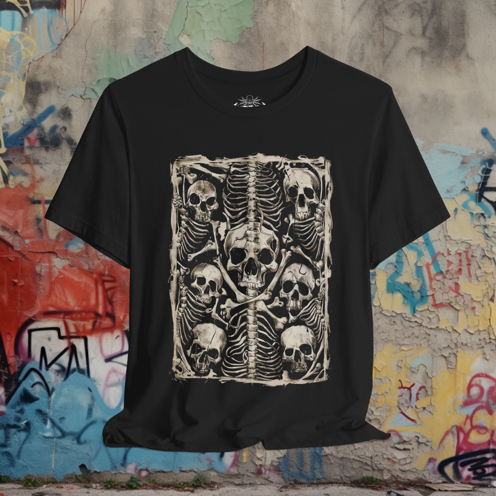 T-Shirt - Horror Skeleton T-Shirt | Unisex T-Shirt | Skulls & Skeletons, Horror | Gothic, Metal from Crypto Zoo Tees