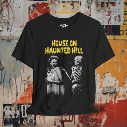 T-Shirt - House On Haunted Hill Classic Horror Movie Tee | Bella + Canvas Unisex T-shirt from Crypto Zoo Tees