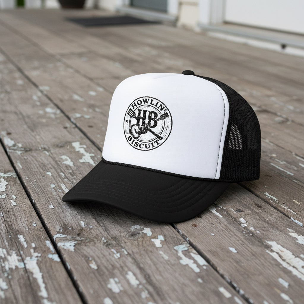 Hats - Howlin Biscuit Cap | Trucker Hat | Music, Retro & Vintage | Rockabilly from Crypto Zoo Tees