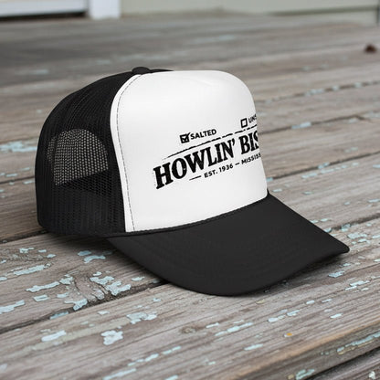Hats - Howlin' Biscuit Foam Trucker Cap - Mississipi Delta Blues from Crypto Zoo Tees