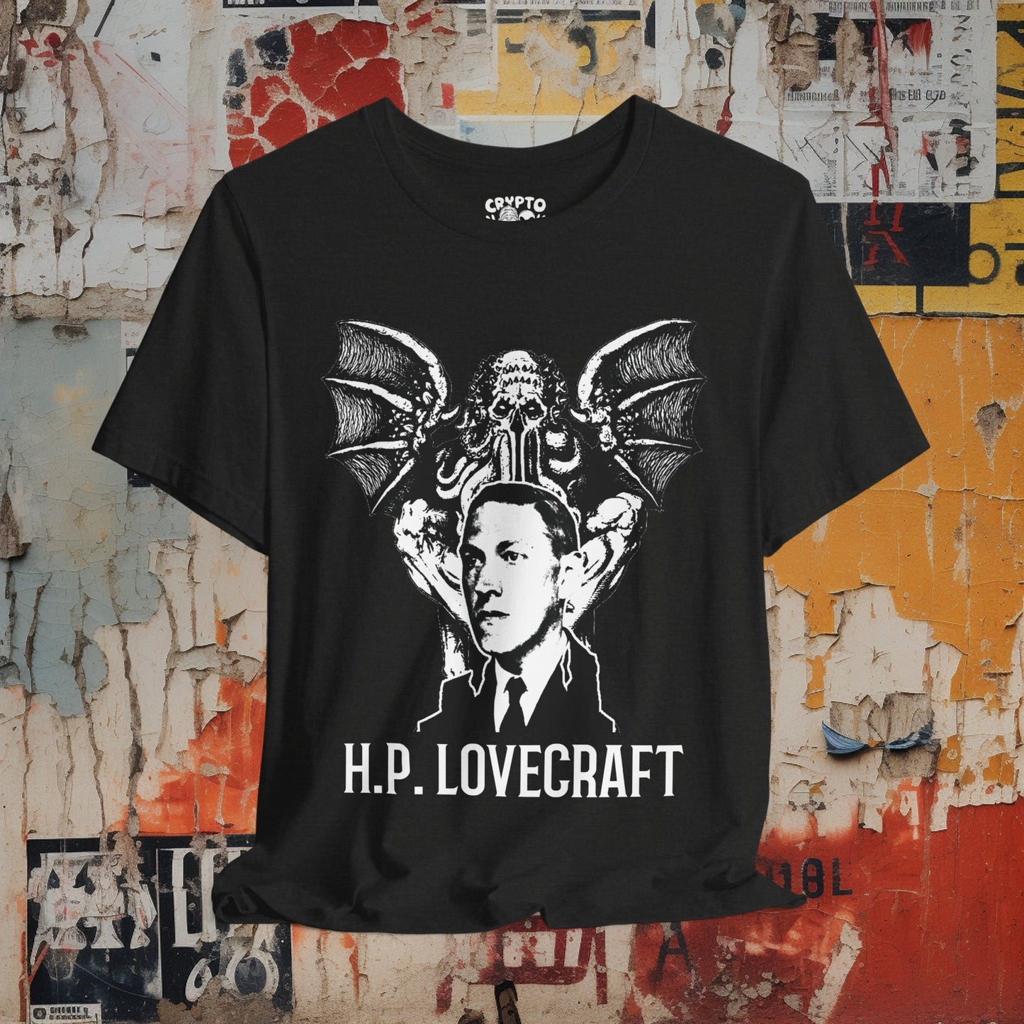 T-Shirt - H.P. Lovecraft Cthulhu | Bella + Canvas Unisex T-shirt from Crypto Zoo Tees