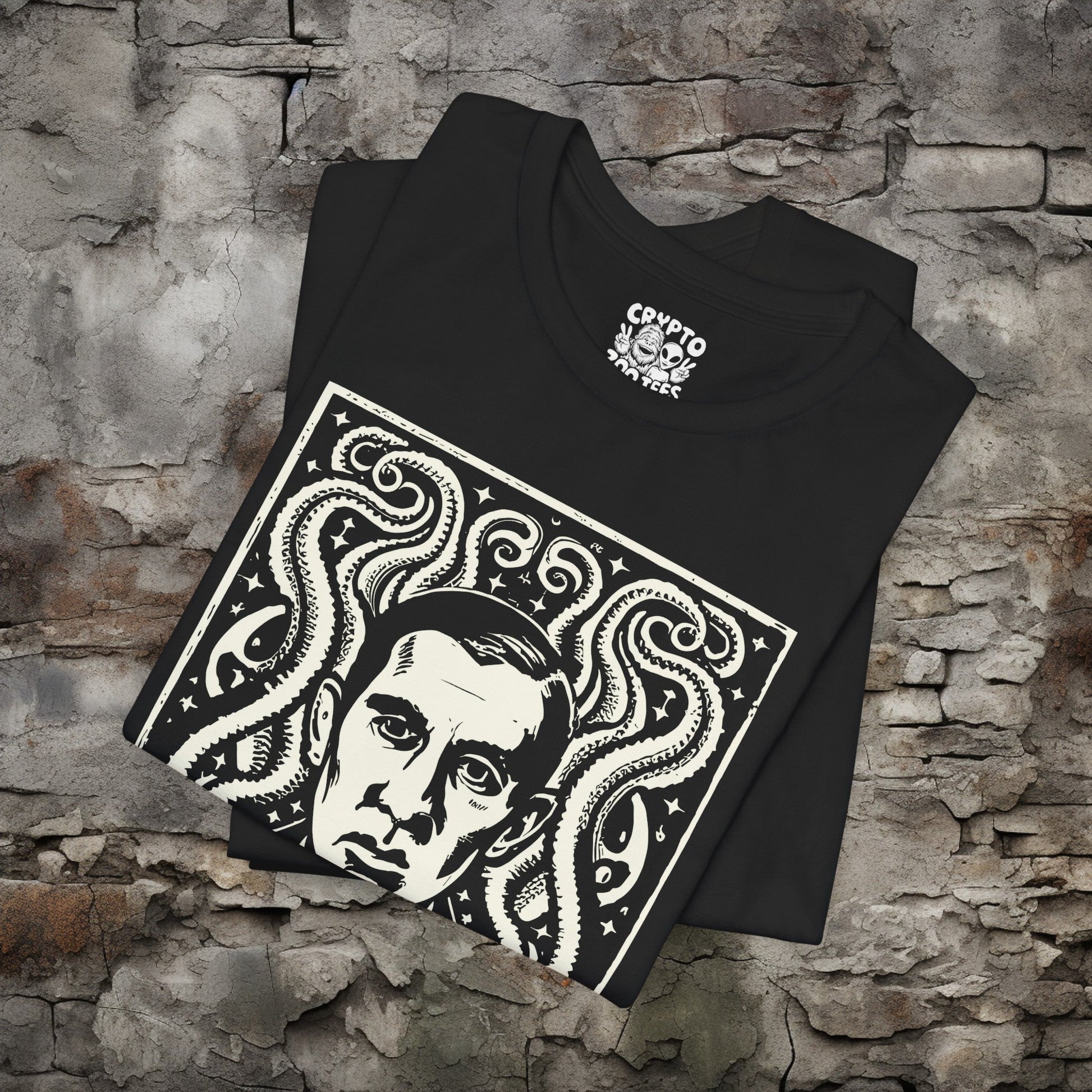 T-Shirt - H.P. Lovecraft Cthulhu Horror Gothic Author Tee | Bella + Canvas Unisex T-shirt from Crypto Zoo Tees