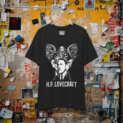 T-Shirt - H.P. Lovecraft Cthulhu T-shirt | Bella + Canvas Unisex T-shirt from Crypto Zoo Tees