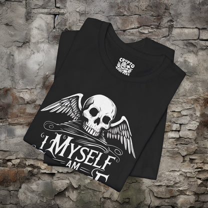 T-Shirt - I Myself Am Strange And Unusual Skull Tee | Bella + Canvas Unisex T-shirt from Crypto Zoo Tees