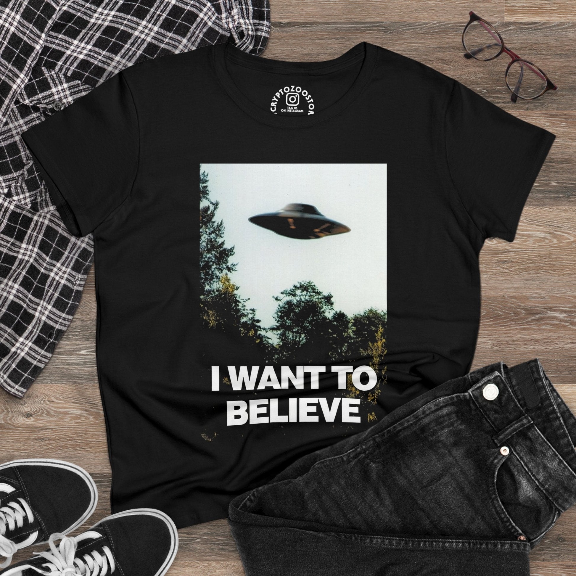 T-Shirt - I want to believe - ladies - swift - of from Crypto Zoo Tees