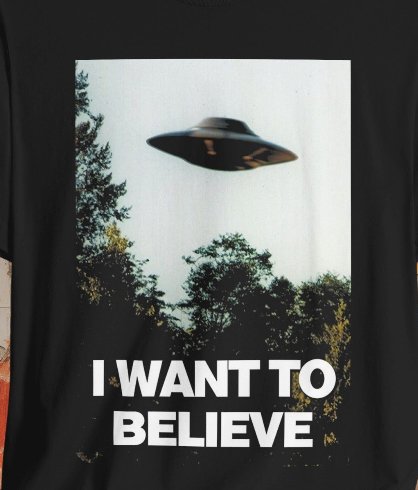 T-Shirt - I Want To Believe Shirt | UFO X File Fan Tee | Bella + Canvas Unisex T-shirt from Crypto Zoo Tees