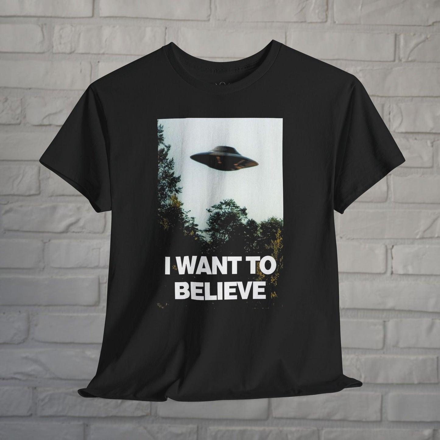 T-Shirt - I Want to Believe Tee | Alien & UFO, Horror | Kids Tee from Crypto Zoo Tees