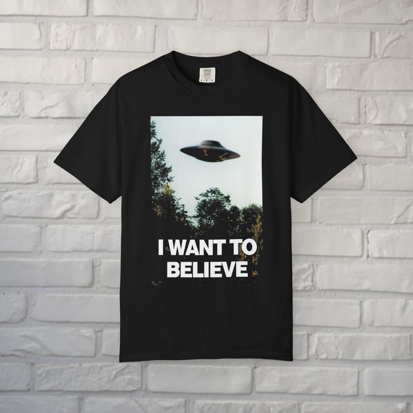 T-Shirt - I Want to Believe Tee | Alien & UFO, Horror | Kids Tee from Crypto Zoo Tees
