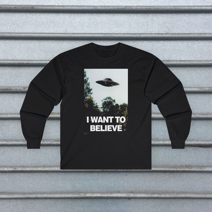 T-Shirt - I Want to Believe Tee | Alien & UFO, Horror | Kids Tee from Crypto Zoo Tees