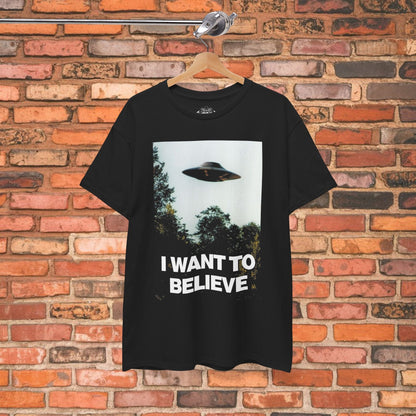 T-Shirt - I Want to Believe Tee | Alien & UFO, Horror | Kids Tee from Crypto Zoo Tees