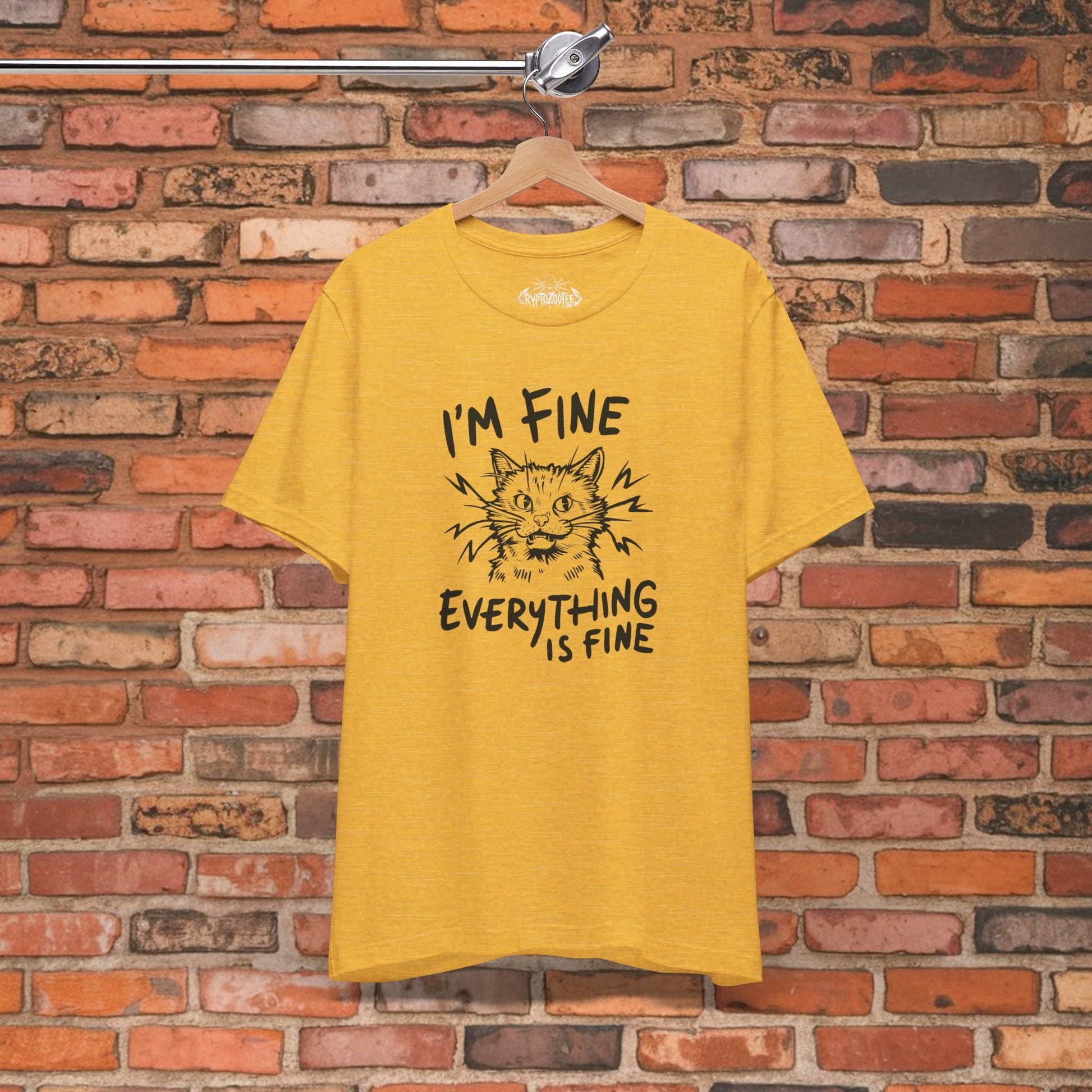 T-Shirt - I'm Fun Everything Is Fine T-Shirt | Unisex T-shirt | Funny, Cats | Humor from Crypto Zoo Tees