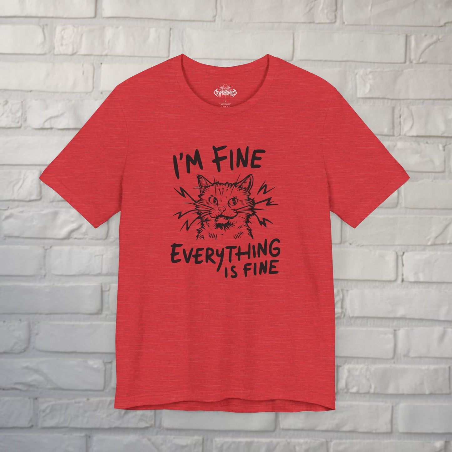 T-Shirt - I'm Fun Everything Is Fine T-Shirt | Unisex T-shirt | Funny, Cats | Humor from Crypto Zoo Tees