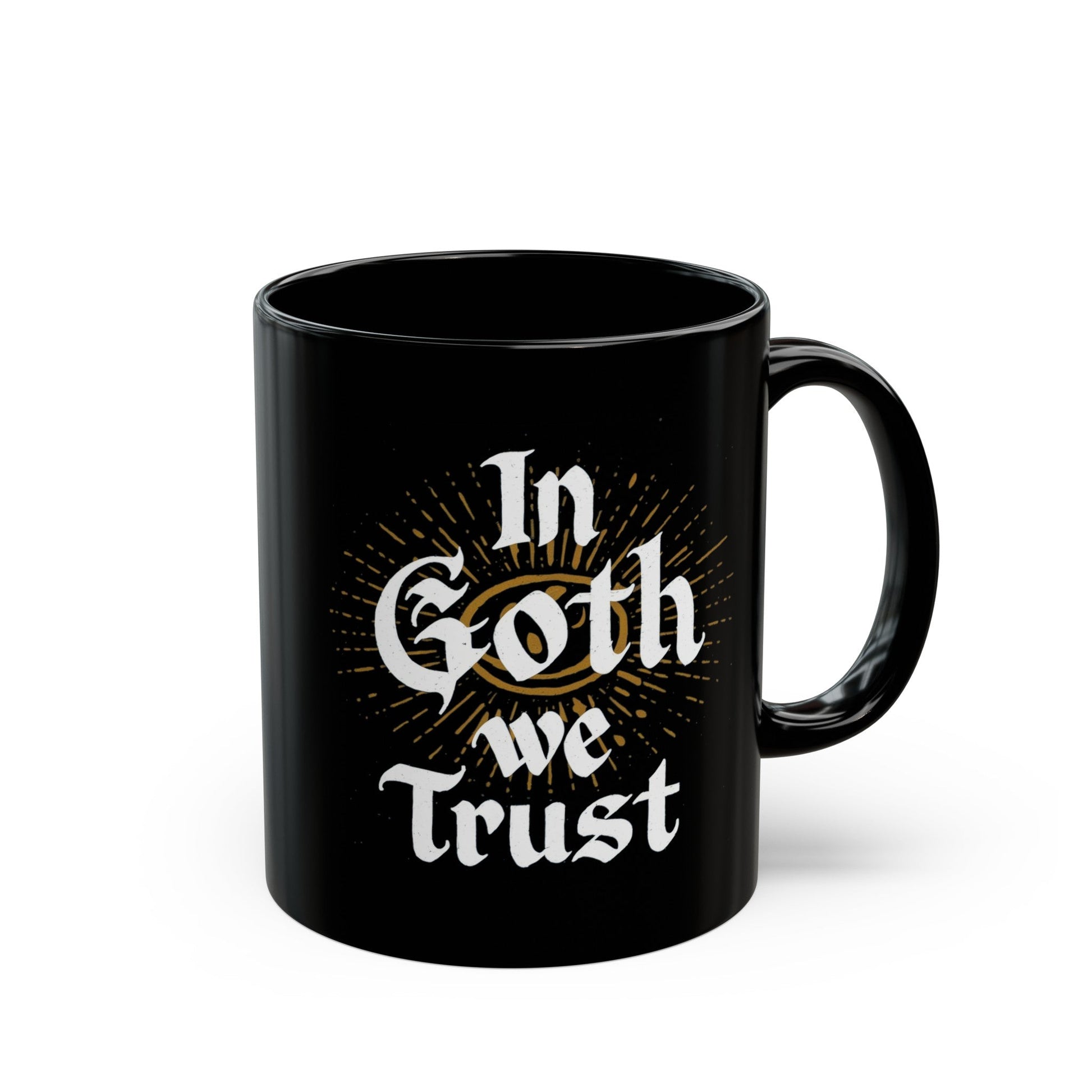 Mug - In Goth We Trust | 11oz Coffee Mug | Cup from Crypto Zoo Tees