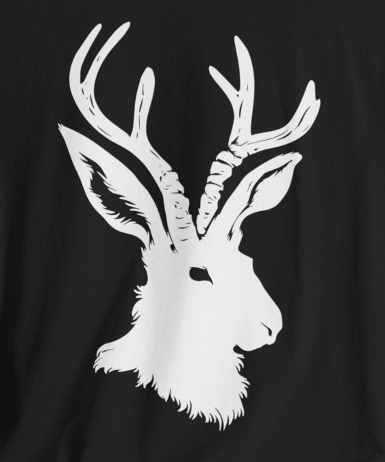 T-Shirt - Jackelope Cryptid Cryptozoology | Bella + Canvas Unisex T-shirt from Crypto Zoo Tees