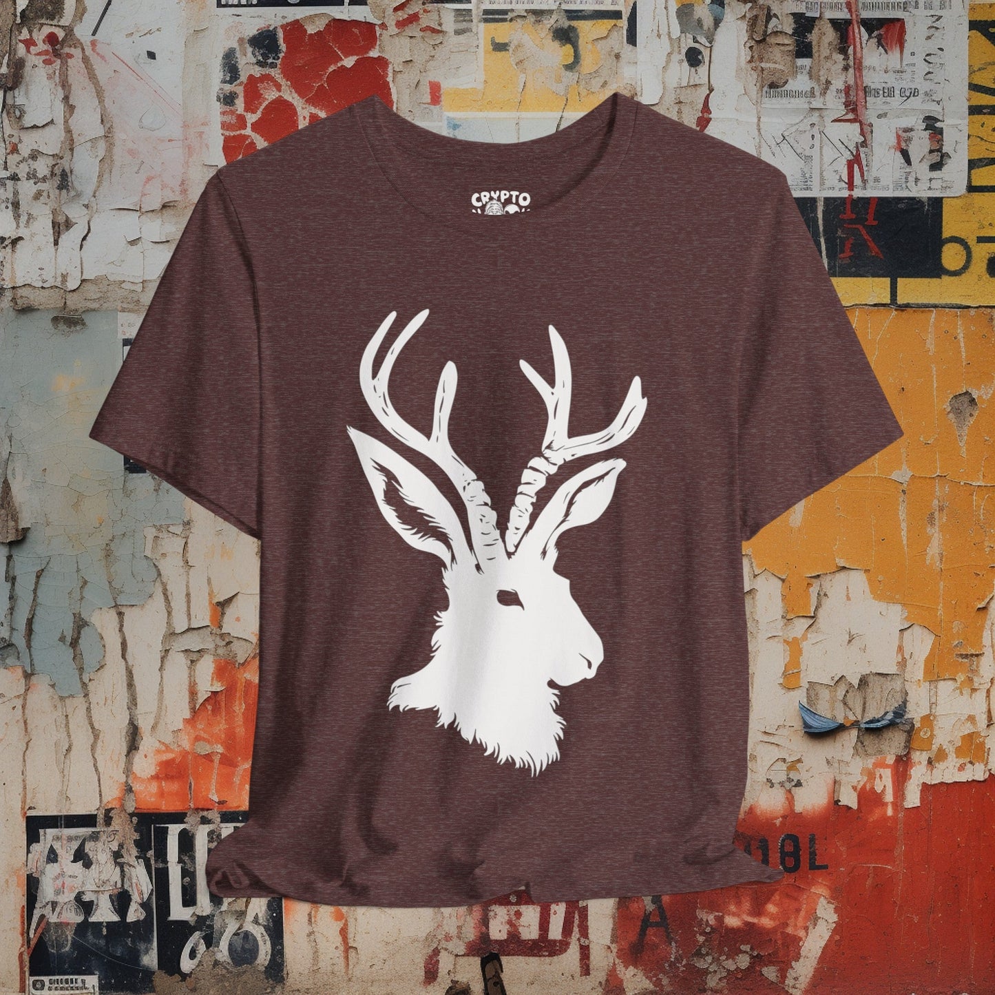 T-Shirt - Jackelope Cryptid Cryptozoology | Bella + Canvas Unisex T-shirt from Crypto Zoo Tees