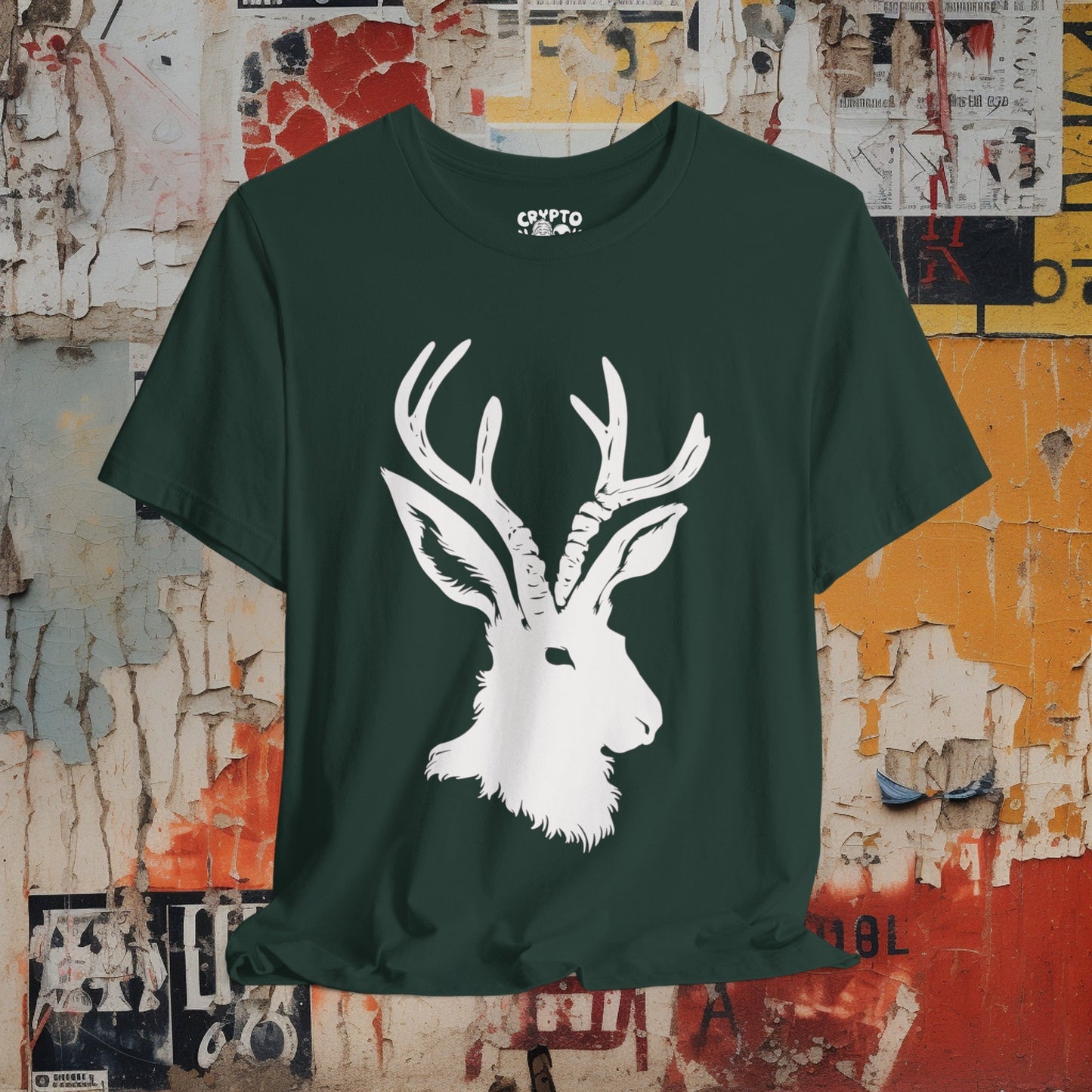 T-Shirt - Jackelope Cryptid Cryptozoology | Bella + Canvas Unisex T-shirt from Crypto Zoo Tees