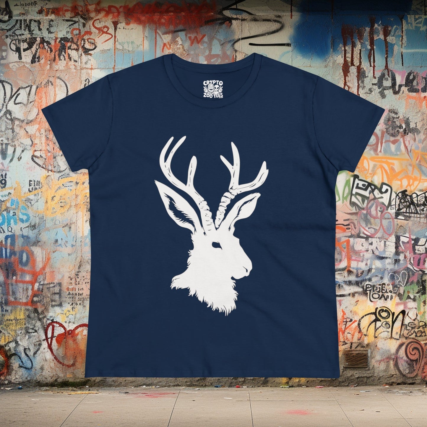 T-Shirt - Jackelope | Women's T-Shirt | Cotton Tee from Crypto Zoo Tees