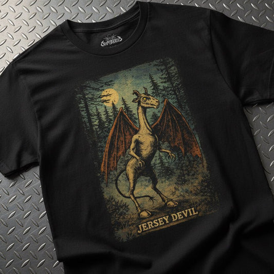 T-Shirt - Jersey Devil Comic Shirt | Cryptids, Comics | Unisex Heavy Cotton - Gildan 5000 from Crypto Zoo Tees