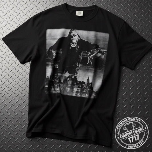 T-Shirt - King Kong Shirt | Unisex Heavy Vintage - Unisex Comfort Colors 1717 | Horror, Retro & Vintage | Punk from Crypto Zoo Tees