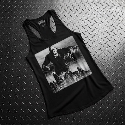 Tank Top - King Kong Tank Top | Ladies Racerback Tank Top - Next Level 1533 | Horror, Retro & Vintage | Punk from Crypto Zoo Tees