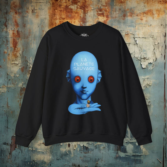 Sweatshirt - La Planete Fantastic Planet Sweatshirt from Crypto Zoo Tees