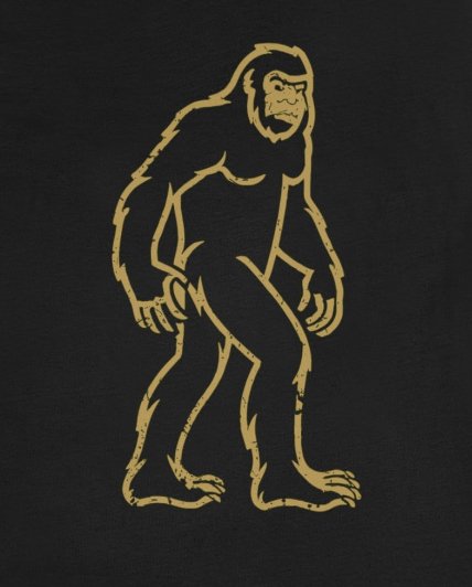 T-Shirt - Large Bigfoot Sasquatch Design T-shirt | "Gone Squatchin'" | Wilderness Adventure Apparel from Crypto Zoo Tees