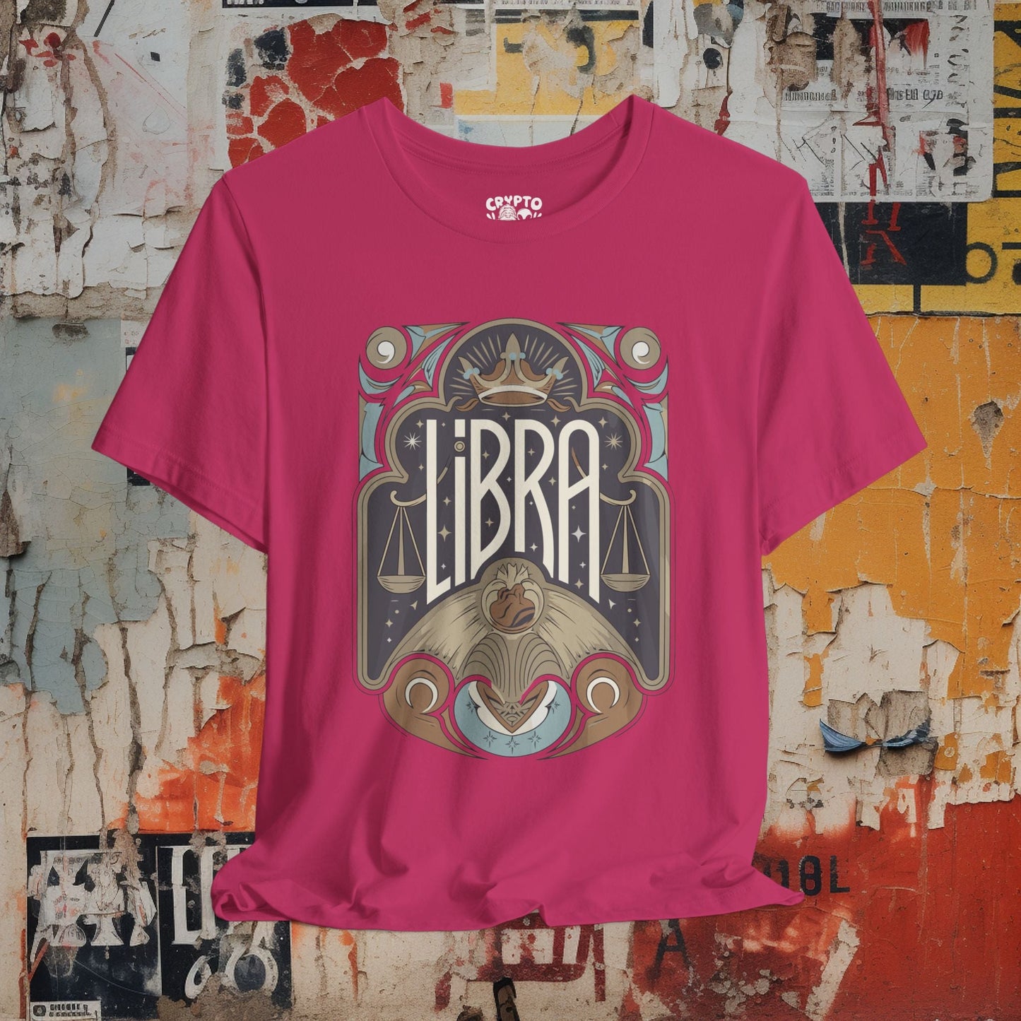 T-Shirt - libra Bella+Canvas Unisex Tee from Crypto Zoo Tees