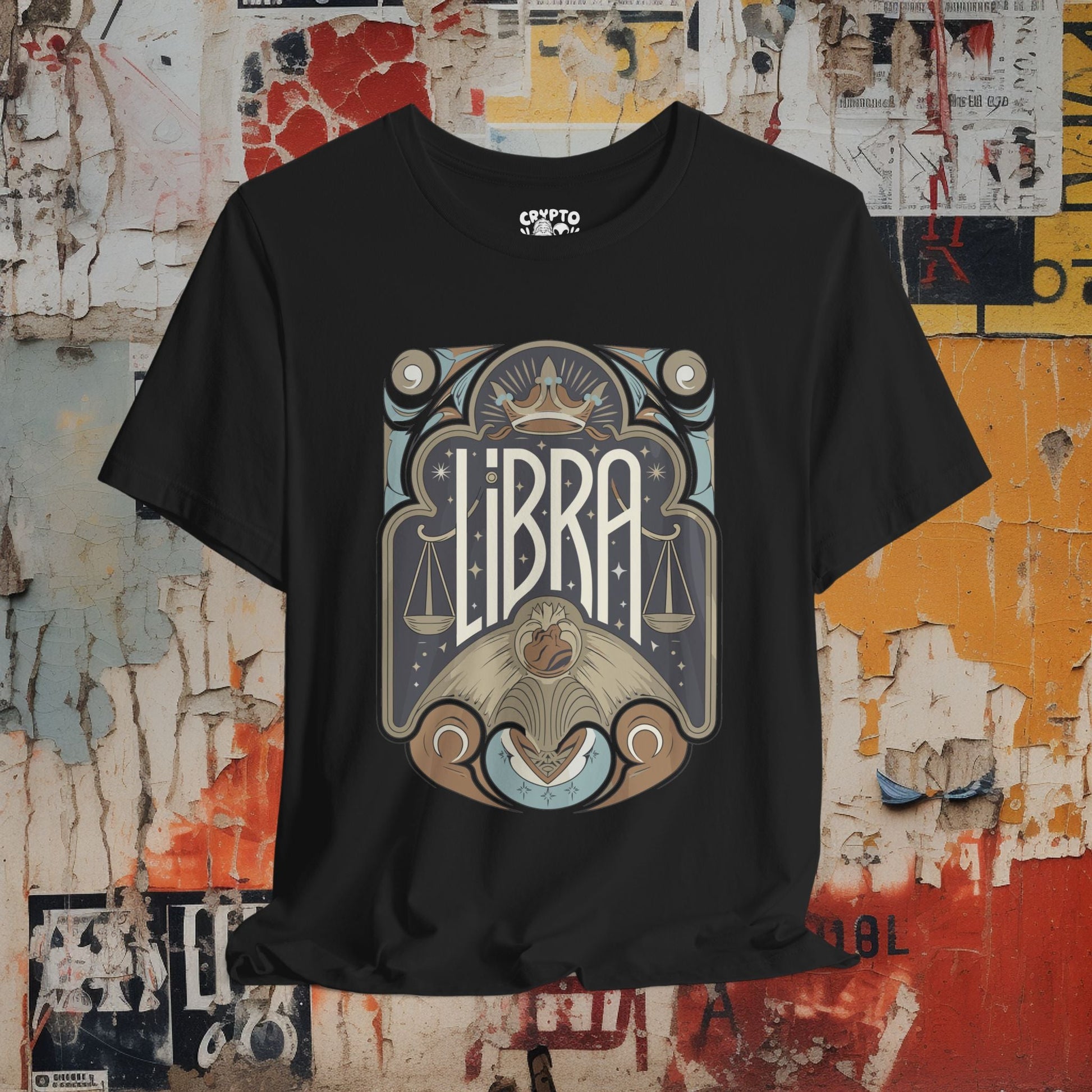 T-Shirt - libra Bella+Canvas Unisex Tee from Crypto Zoo Tees