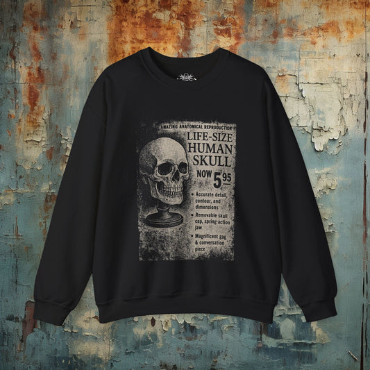T-Shirt - Life - Sized Skull Ad Apparel | T-shirt, Sweatshirt, Hoodie, Tank | Horror, Skulls & Skeletons | Retro & Vintage from Crypto Zoo Tees