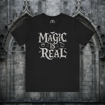 T-Shirt - Magic Is Real - Gothic Occult Wiccan - Harry Potter Fan Gift Shirt - Soft Cotton T-shirt from Crypto Zoo Tees